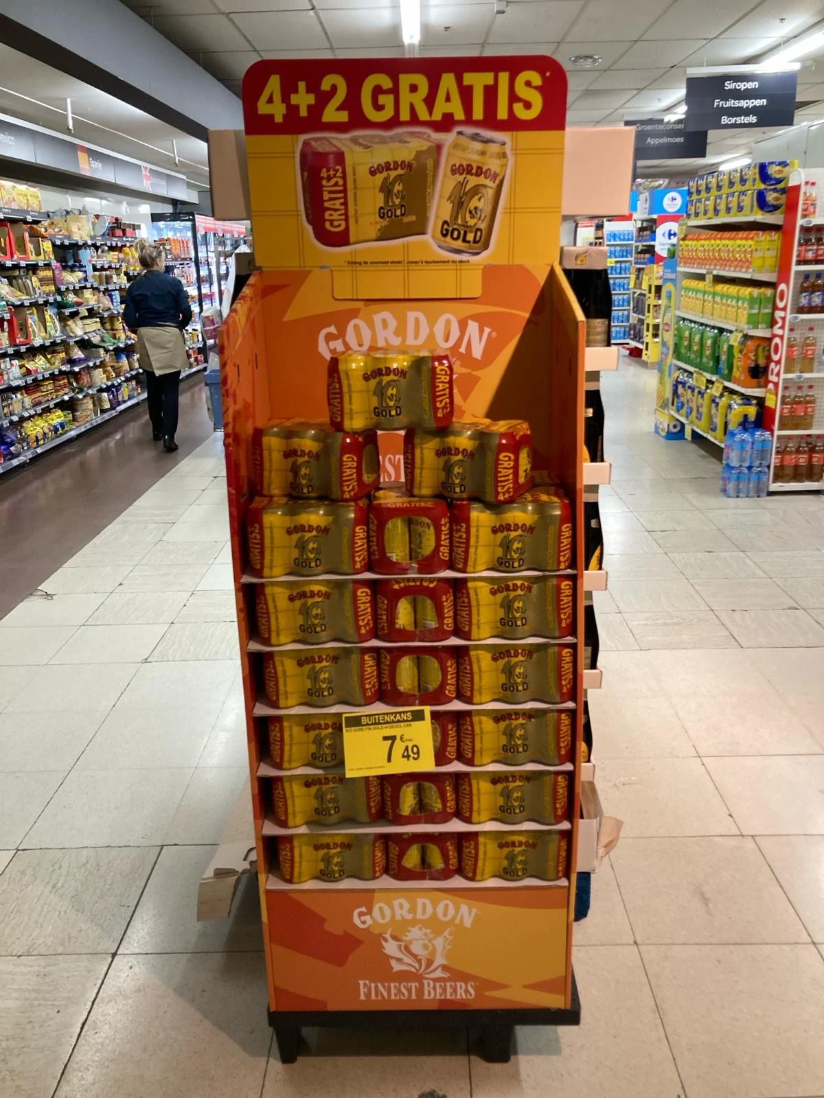 Gordon Gold — Promotionele display — 4 + 2-actie