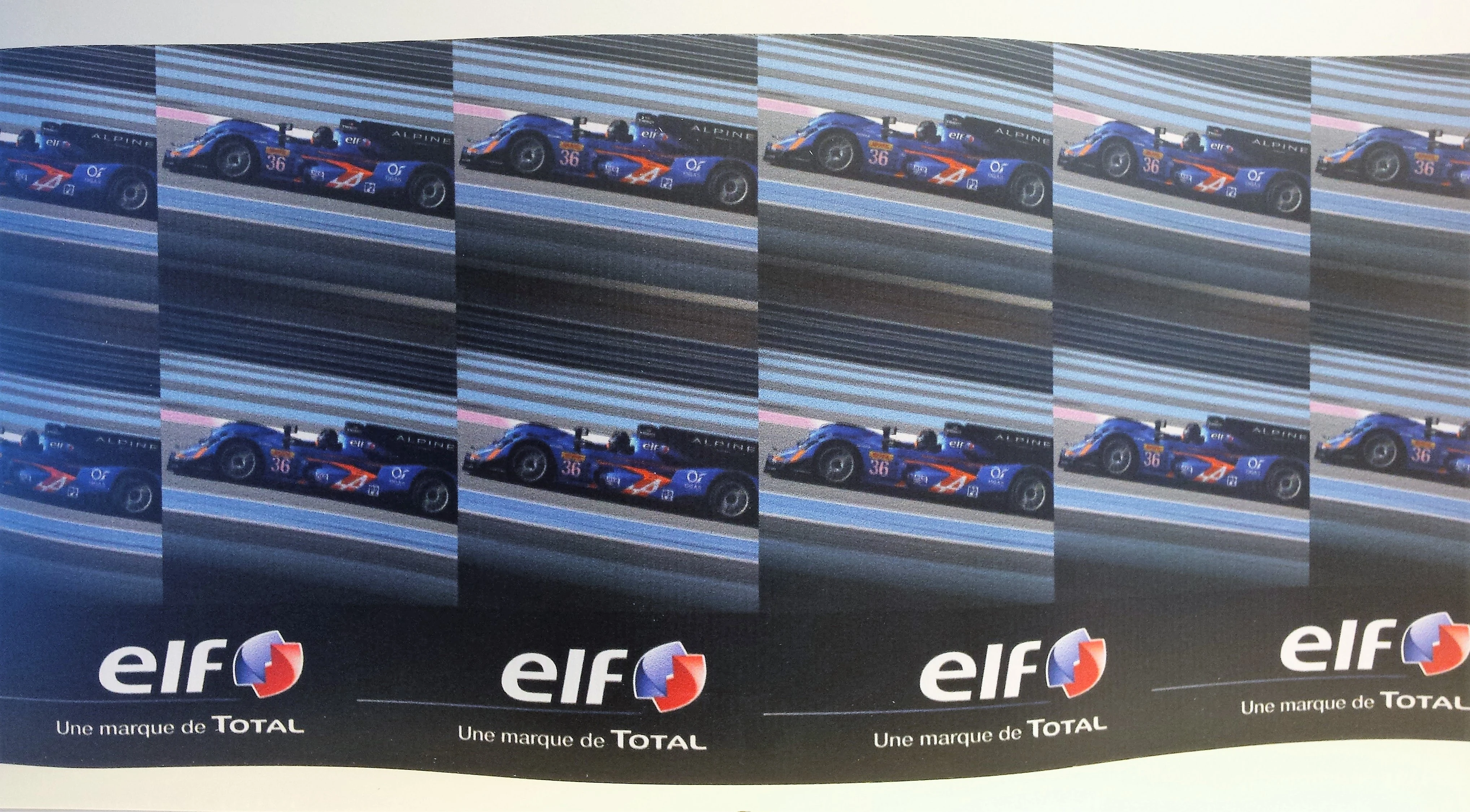 ELF / Total — Detail van de bedrukking van palletrokken