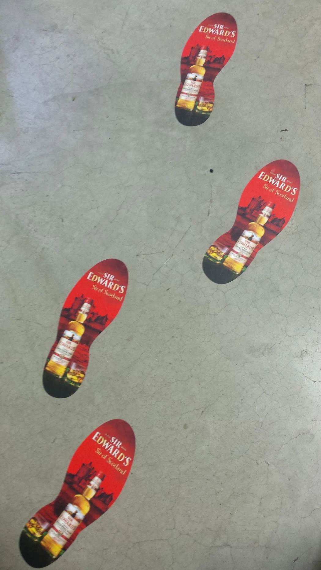Sir Edward’s — Vloerstickers in de vorm van voetstappen