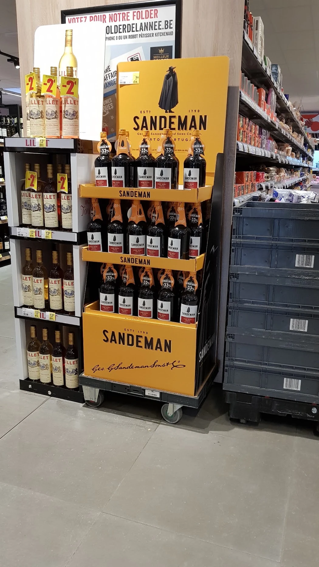 Sandeman · Lillet — Vloerdisplays in de winkel