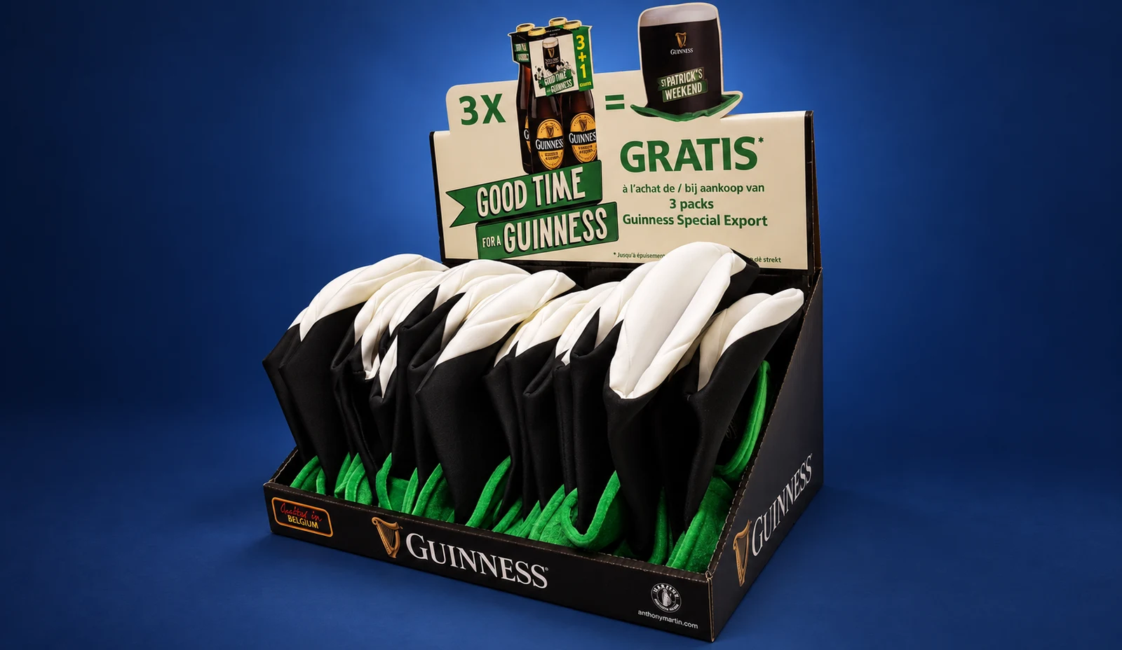 Compact Guinness counter display