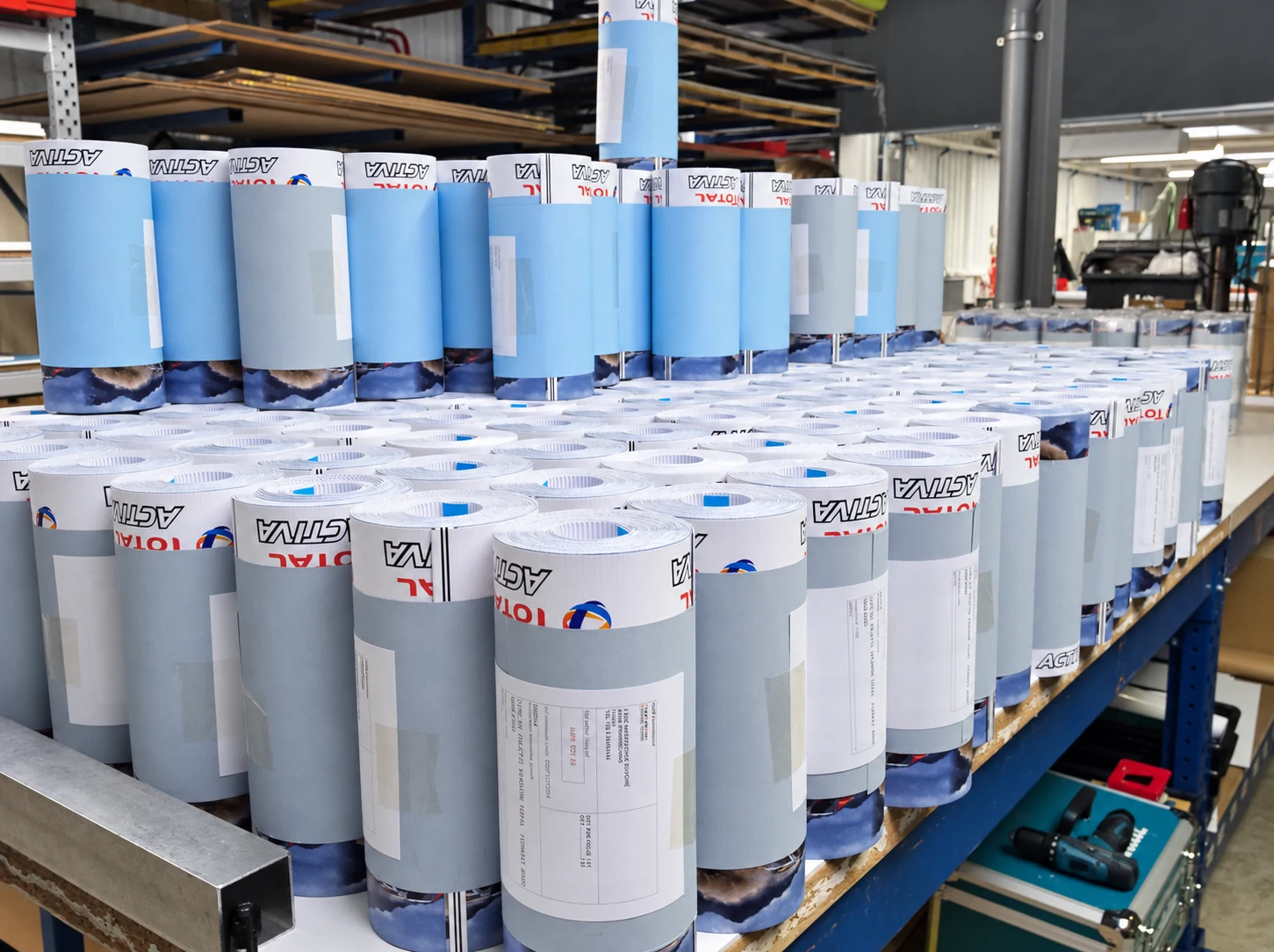 Total · Activa — Pallet skirts · production and preparation