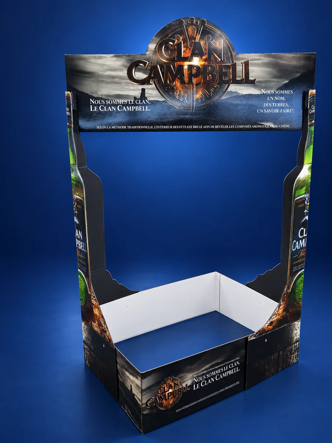 Clan Campbell — Pallet surround with arch, in production