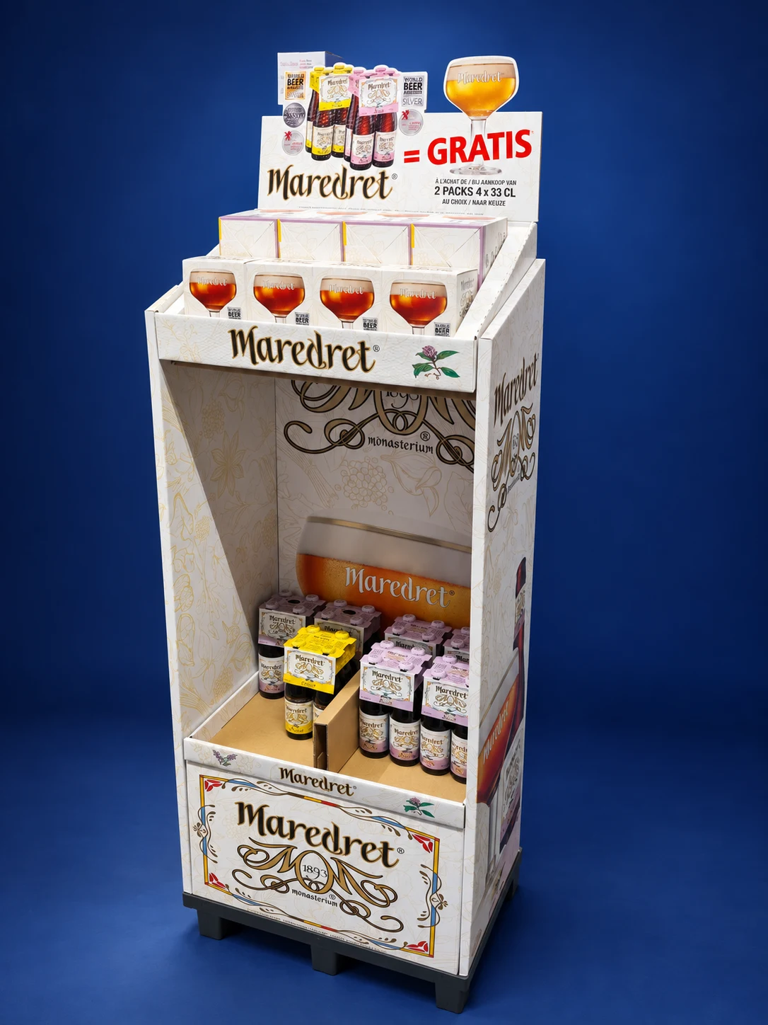 Maredret — Complete display with glass tray