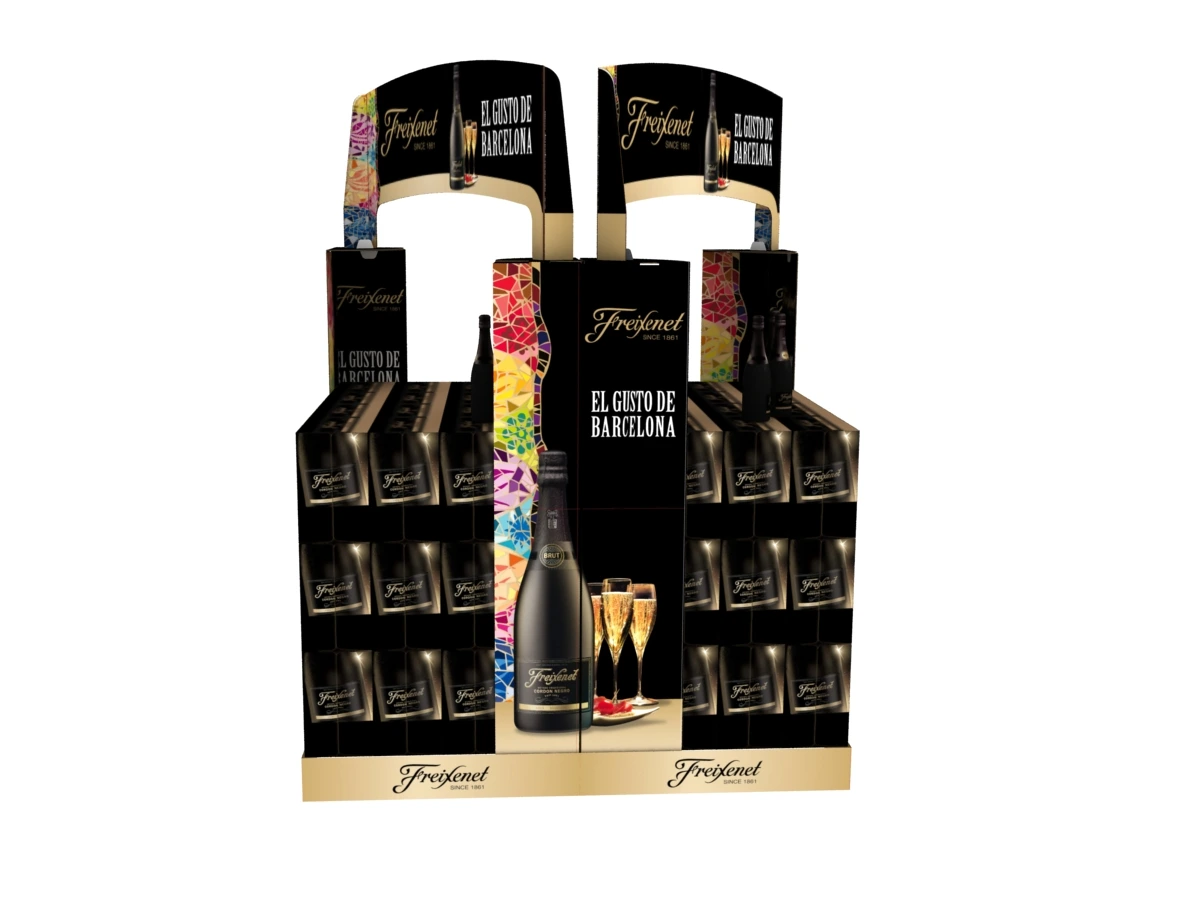 ILOPALLET · An island in the brand’s colours Original Freixenet 3D visualisation