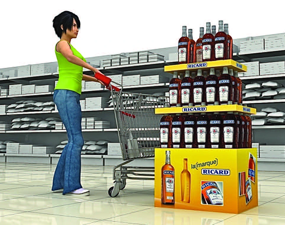 ILOPYRAMID · The Ricard reference Original in-store visualisation; a different configuration from the Freixenet version shown here.