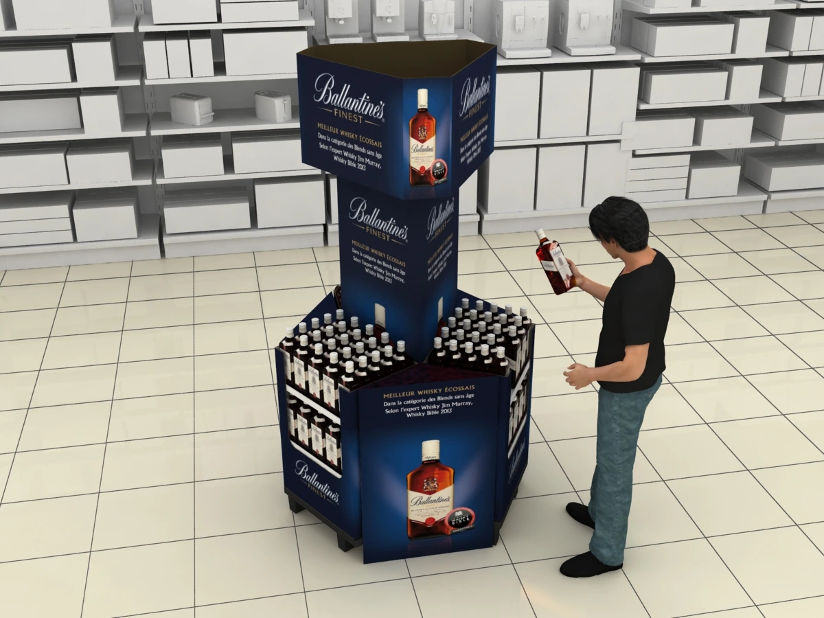 ILOSHOP TRIO · In store Original 3D visualisation in a retail setting.